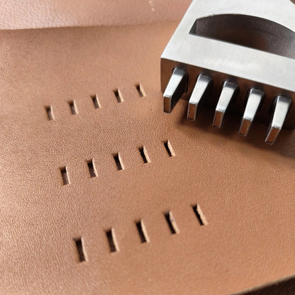 Kevin Lee Uhrarmband Locheisen 5 Löcher 2x6 lang ECKIG. KL watch strap punch 5 hole 2*6mm (Rectangular)