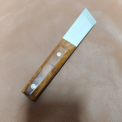 Coltello Kevin Lee 3 cm, per lavori in pelle. Coltello da taglio stile giapponese. Coltello per pelle.