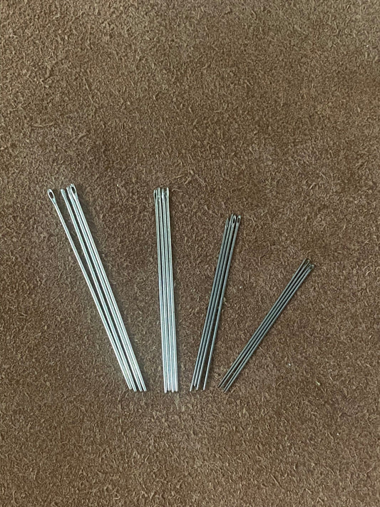 Pack of 10 saddler's needles, blunt System S+U | Gr. 1 - 2/0 - 4/0 - 3 -5 - 7. German goods.