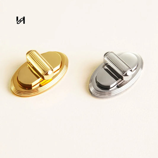 Hility Baghardware 38×21mm Stainless Steel Oval Turn Locks – Custom Hardware for Bags & Brands