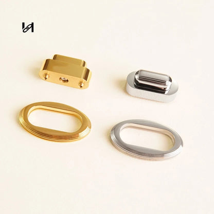 Hility Baghardware 38×21mm Stainless Steel Oval Turn Locks – Custom Hardware for Bags & Brands