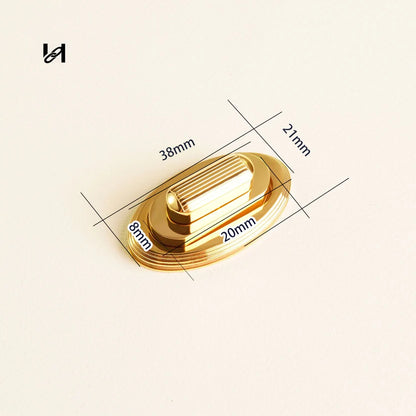 Hility Baghardware 38×21mm Stainless Steel Oval Turn Locks – Custom Hardware for Bags & Brands