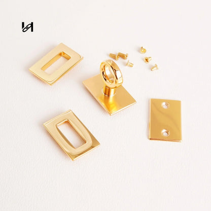 Hility Baghardware Circle-head Square Turn Lock