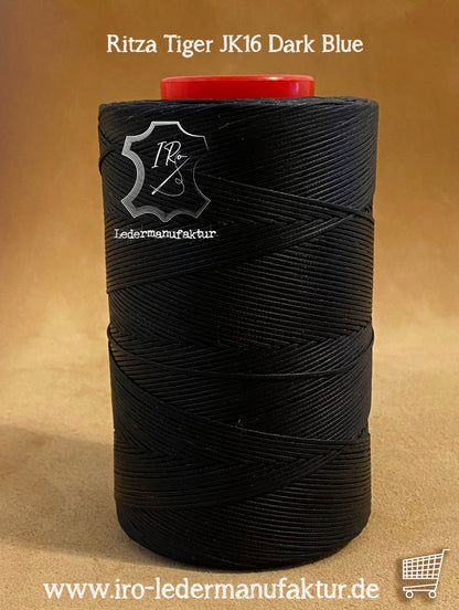 0,8 mm Ritza 25 tiger  <50 m | Sewing thread for leather, waxed. Hand stitch flat shape