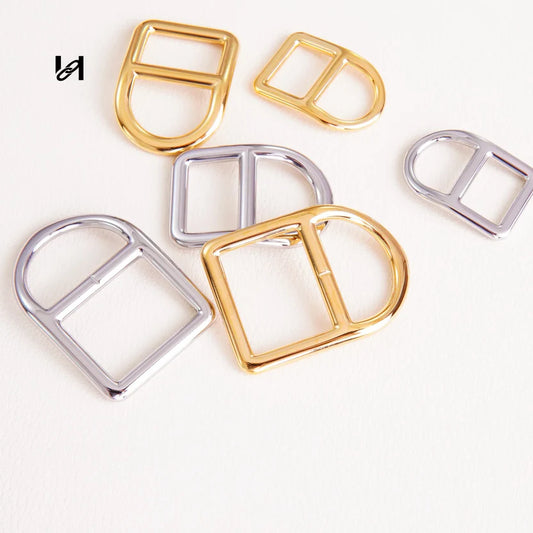 Hility Baghardware Stainless steel Saddle D-Ring Strap Connector