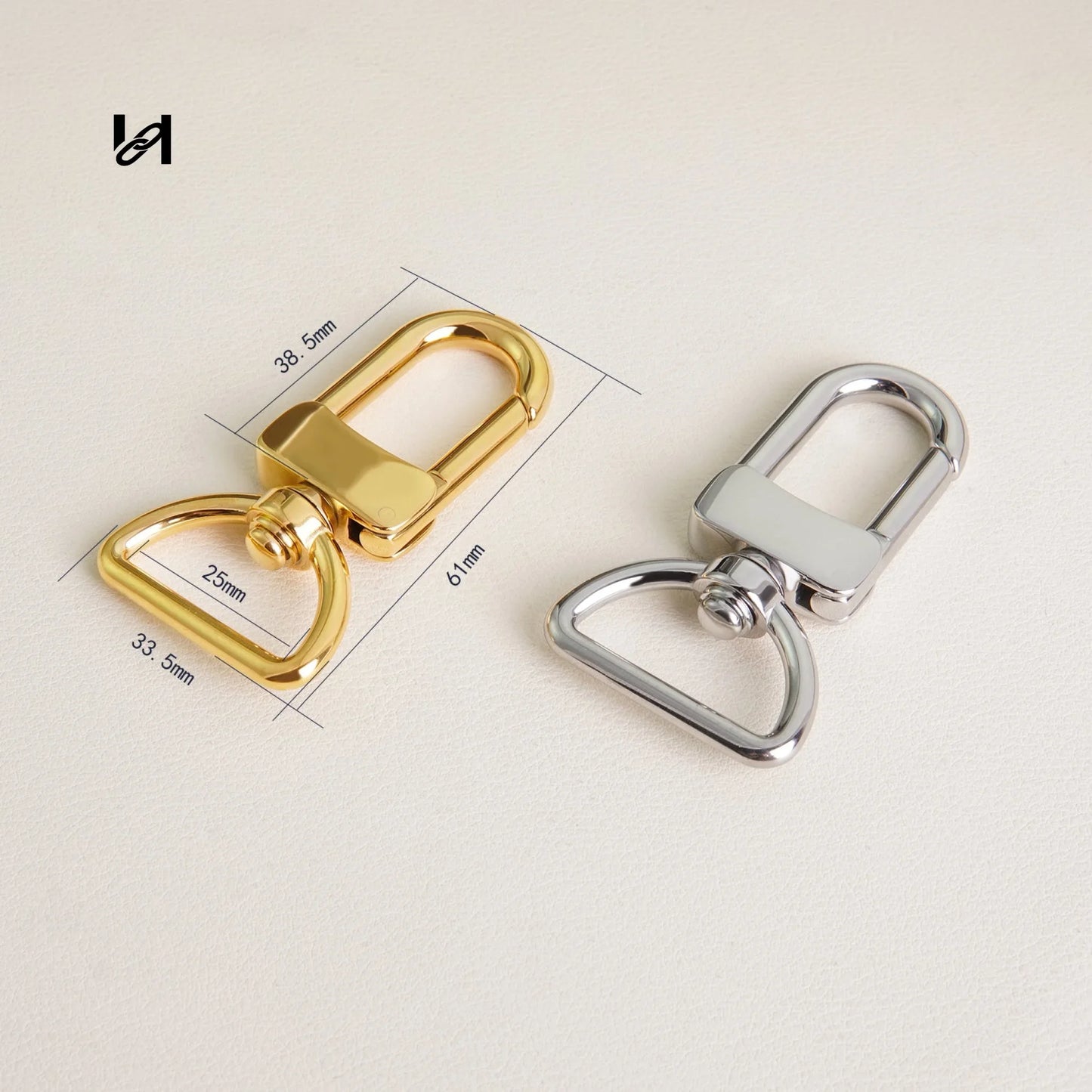 Hility Baghardware Stainless Steel Swivel Bolt Snap Hooks – Durable Hardware for Bags, Leashes & Accessories