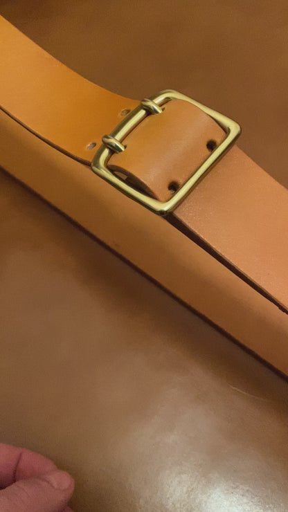 Leather belt "Hermann Oak" leather | Color - tan